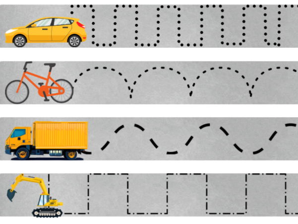 Transport Cutting & Tracing Skills Activity