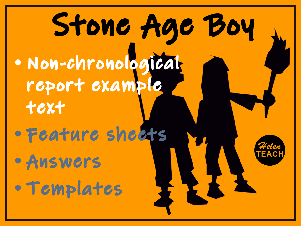 Stone Age Boy | Cave Bear Model Non-Chronological Report Text Pack With WAGOLL