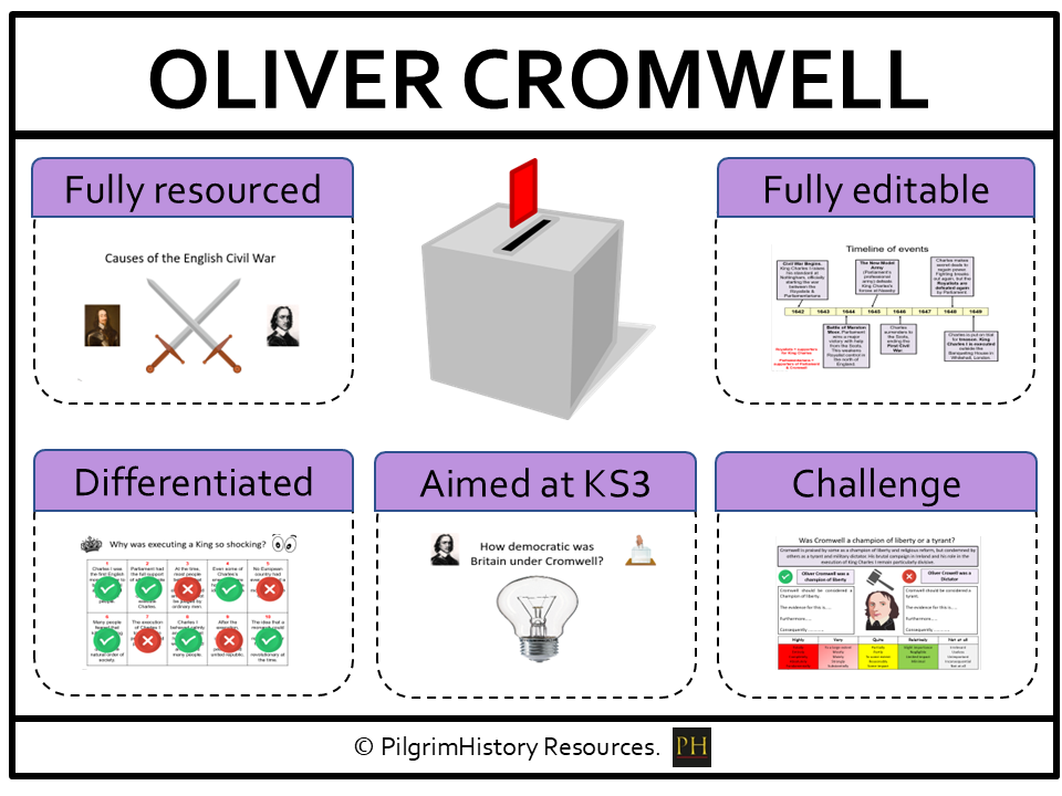 KS3 Power & the People: Oliver Cromwell - Hero or Tyrant?