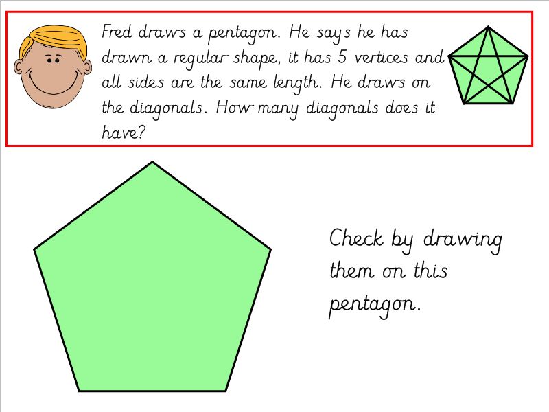 2D Shape Properties Diagonals