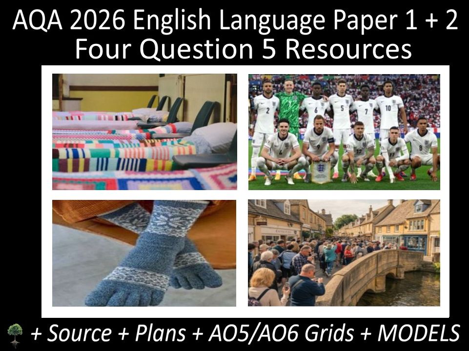 Four Question 5: AQA 2026 English Language Paper 1 + 2 | Resources