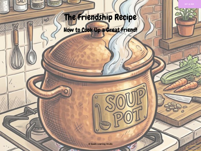 The Friendship Recipe: Social Anxiety & Making Friends (SEL Presentation & Worksheet Bundle)