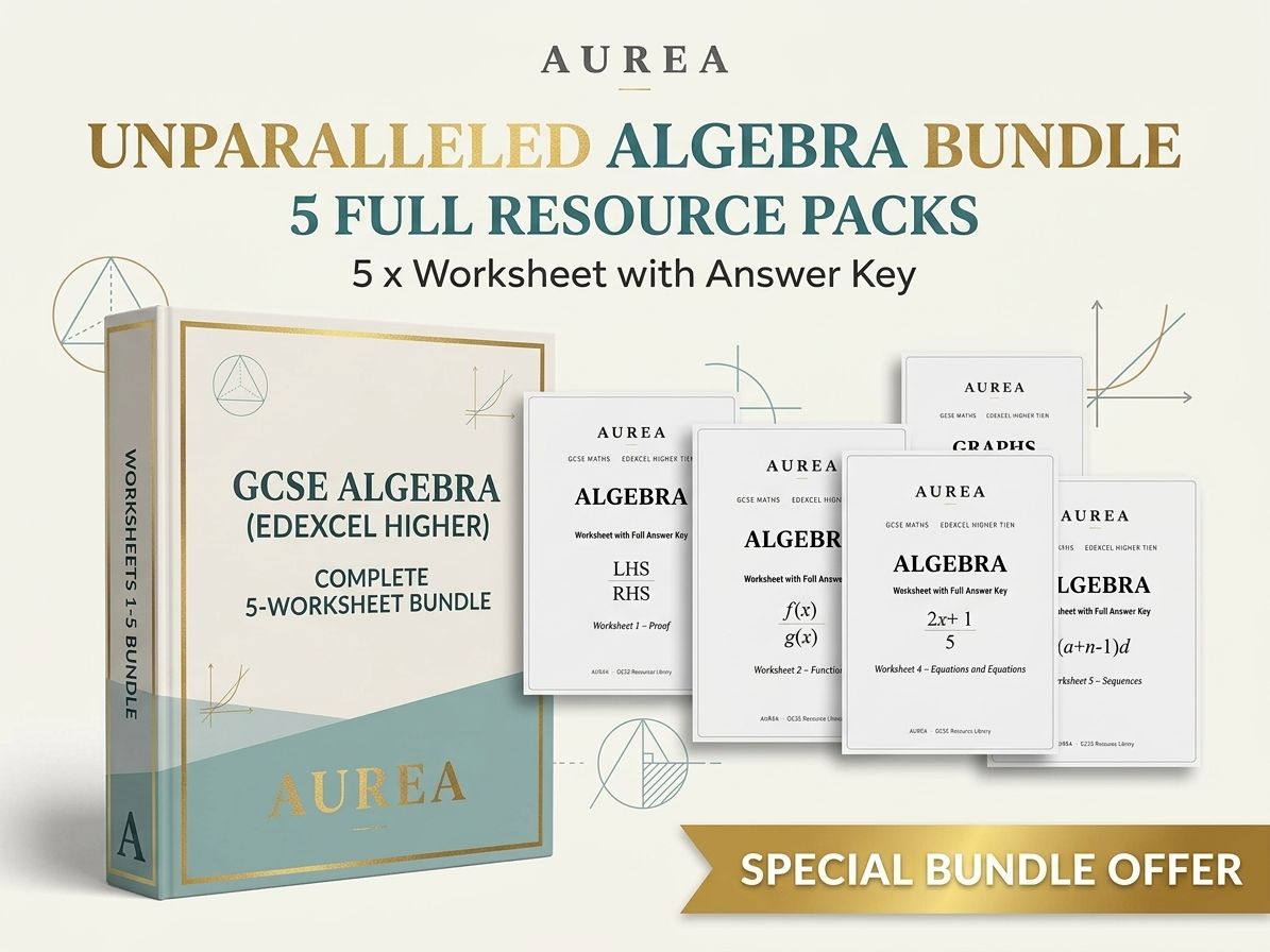 GCSE Maths (Edexcel Higher) – The Full Algebra Collection | A1-A25