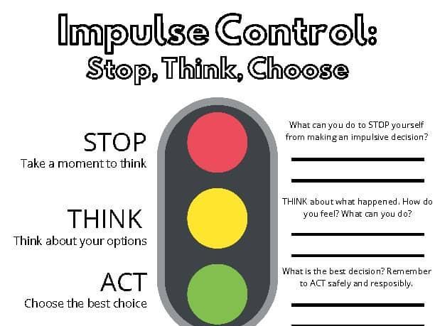 Impulse Control – Self-Regulation Workbook for Kids and Teens