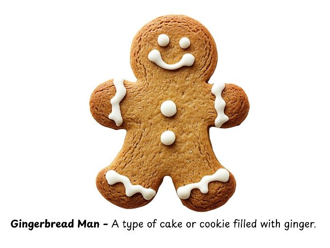 The Gingerbread Man Drawing Club Planning & Vocabulary PPT