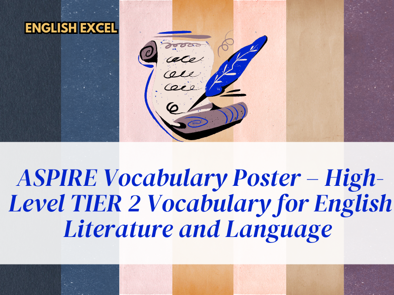 ASPIRE Vocabulary Poster – High-Level TIER 2 Vocabulary for English Literature and Language