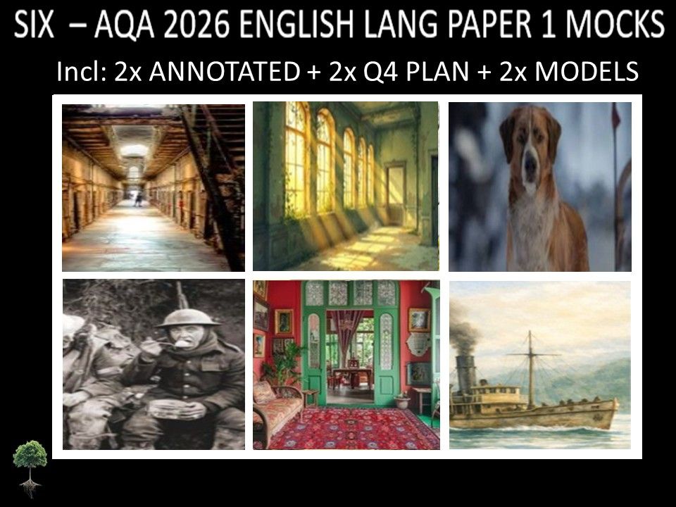 SIX - AQA PAPER 1 | 2026 FULL MOCKS | ANNOTATED | Q4 PLAN | MODELS