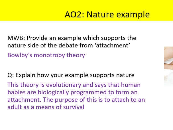 AQA Psychology nature and nurture issues and debates