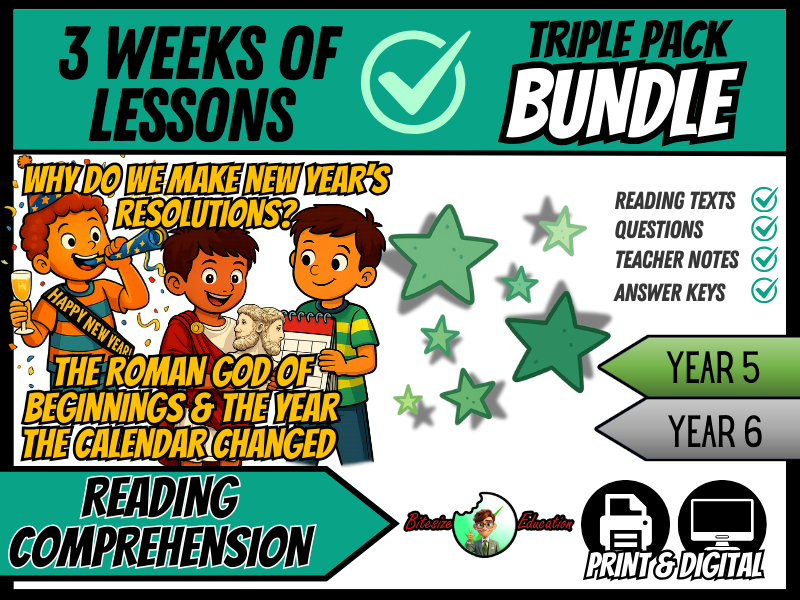 How New Year Traditions Began | Bundle | Reading Comprehension | Year 5/6