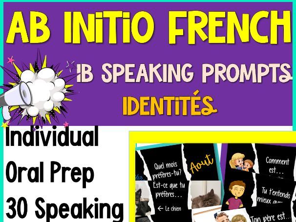 IB French Ab Initio Speaking Questions – Identities (Present, Past & Future)