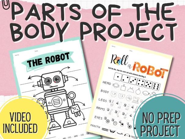 Body Parts ESL Project – Has Got / Hasn’t Got (45+ Pages | KS1 | No Prep | primary)