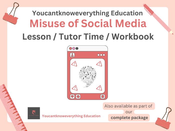 Misuse of Social Media PSHE Lesson