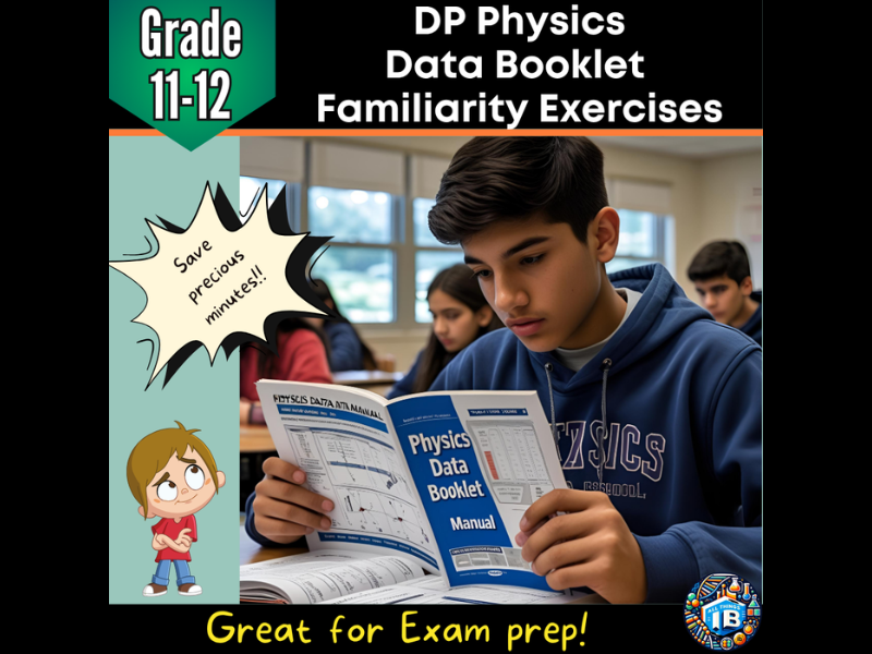 IB DP Physics Data Booklet (2026) Familiarity Exercises & Practice Questions