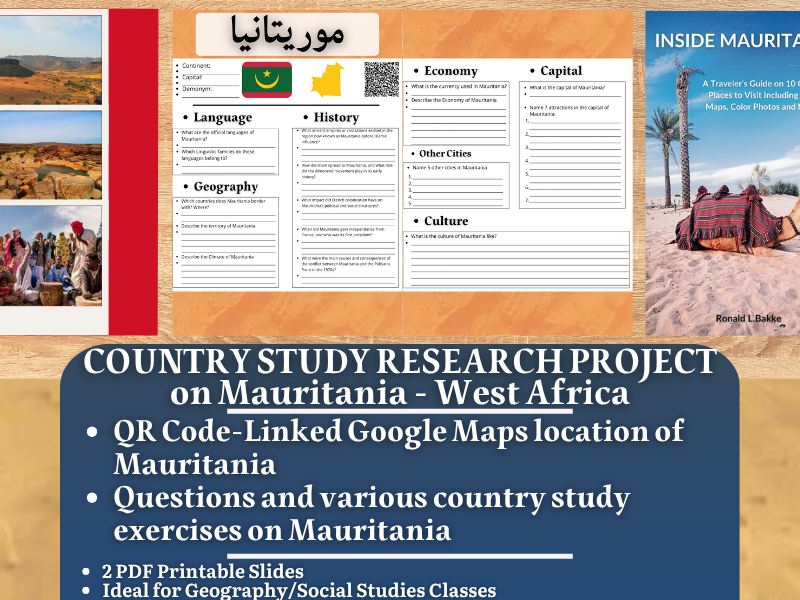 Country Study Research Project - Mauritania - Social Studies Report - West Africa