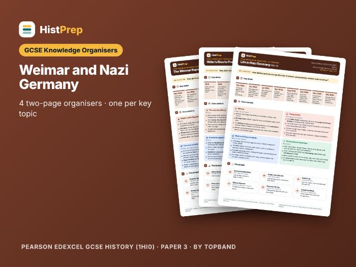 Weimar & Nazi Germany Knowledge Organisers