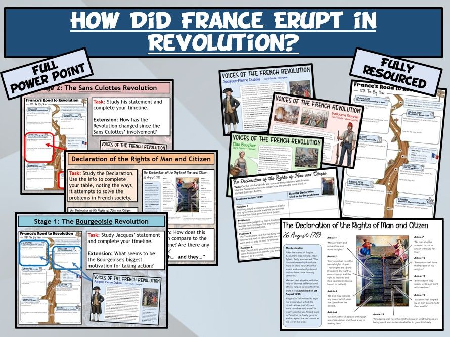 KS3 Revolutions - How Did France Erupt in Revolution?