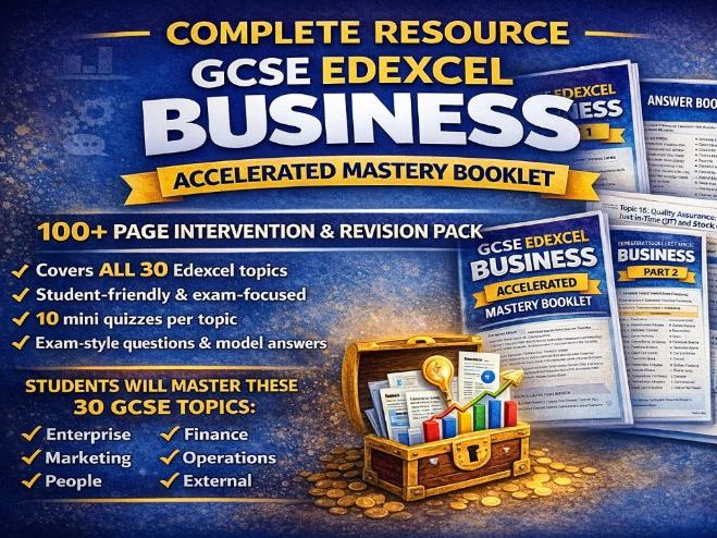 GCSE Edexcel Business Accelerated Mastery Booklet