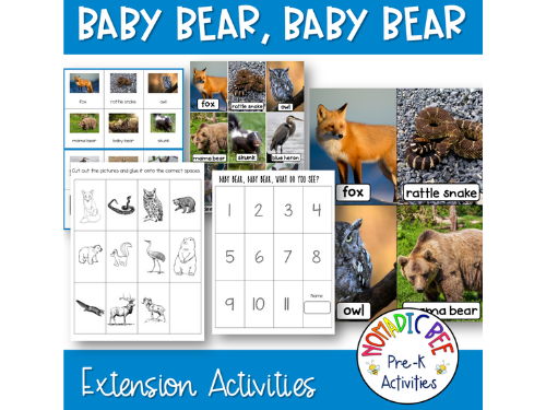 Baby Bear, Baby Bear Activities