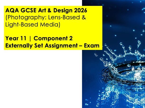 2026 AQA GCSE Photography - Artists & Mood Board Support