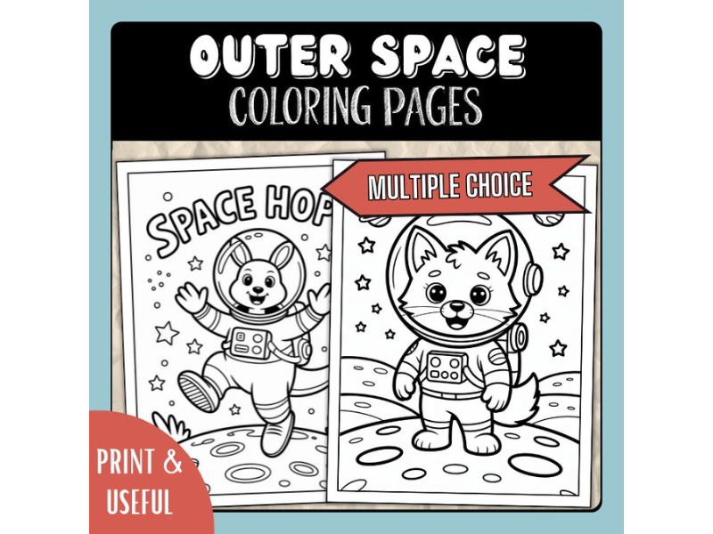 Space Coloring Sheets, Outer Space Coloring Pages, Solar System Coloring Pages