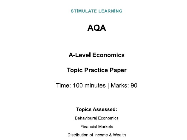 AQA A-Level Economics Practice Paper