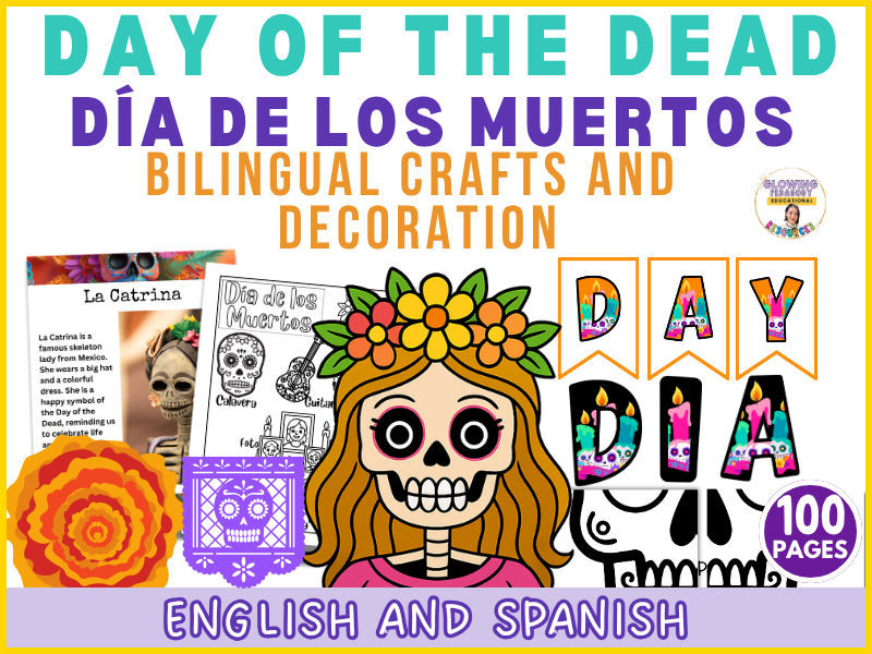 Day of the Dead / Día de los Muertos Bilingual Crafts & Decorations