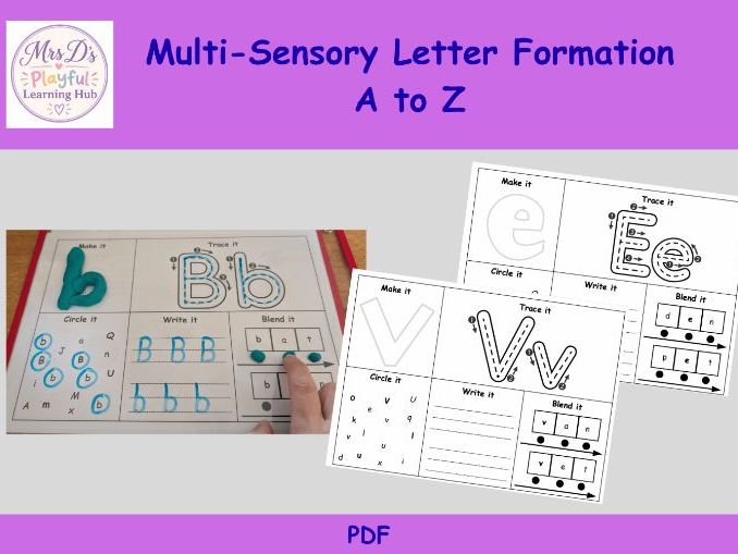 Letter Formation Mats (multi-sensory) - A to Z