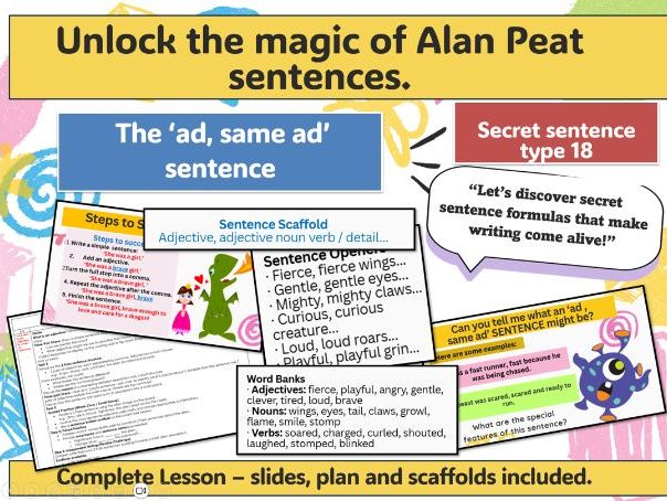 'AD, same AD' sentences' COMPLETE LESSON (ALAN PEAT)  FULLY UPDATED 2025