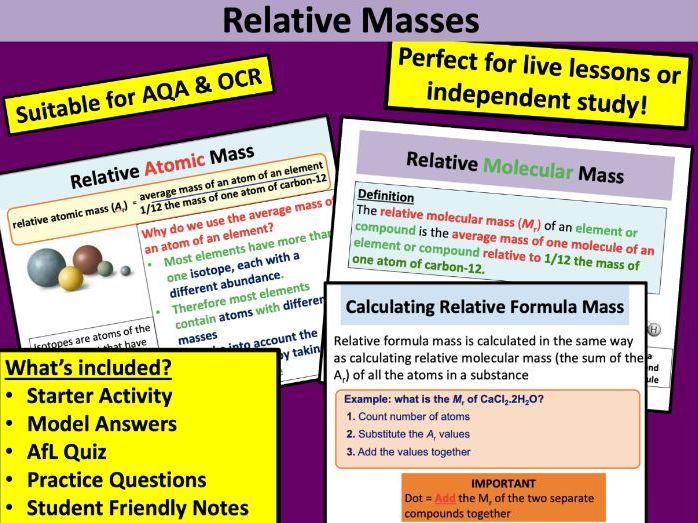 AS Chemistry: Relative Masses