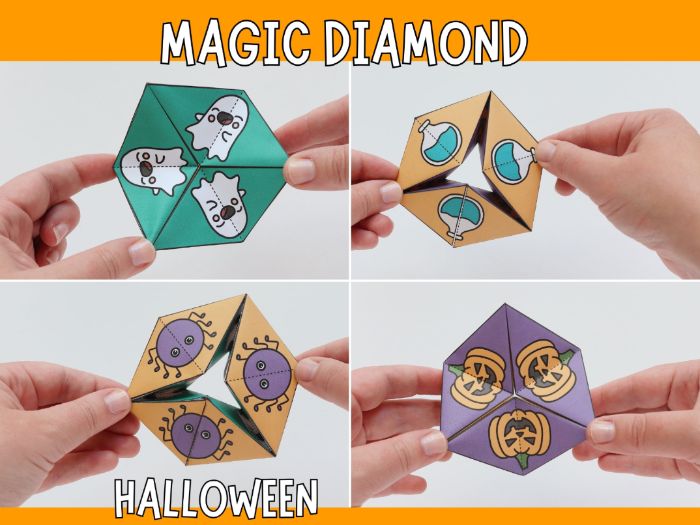 Magical Halloween Diamond - Printable Craft for Kids