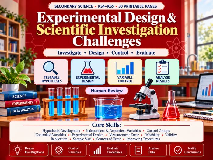 Experimental Design & Scientific Investigation Challenges | KS4–KS5 | Working Scientifically
