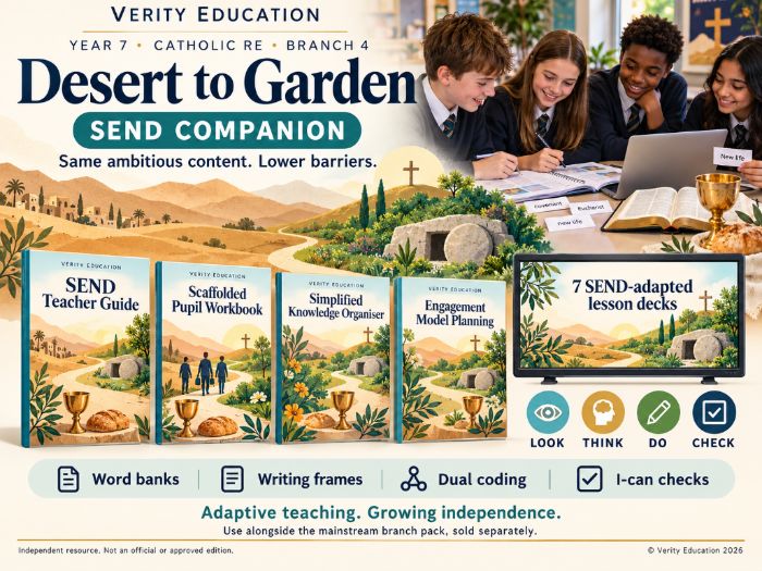 Catholic RE SEND | Y7 B4 Desert to Garden | RED Adaptive + EHC