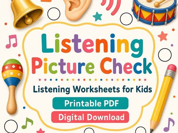Listening Picture Check Activity Pages