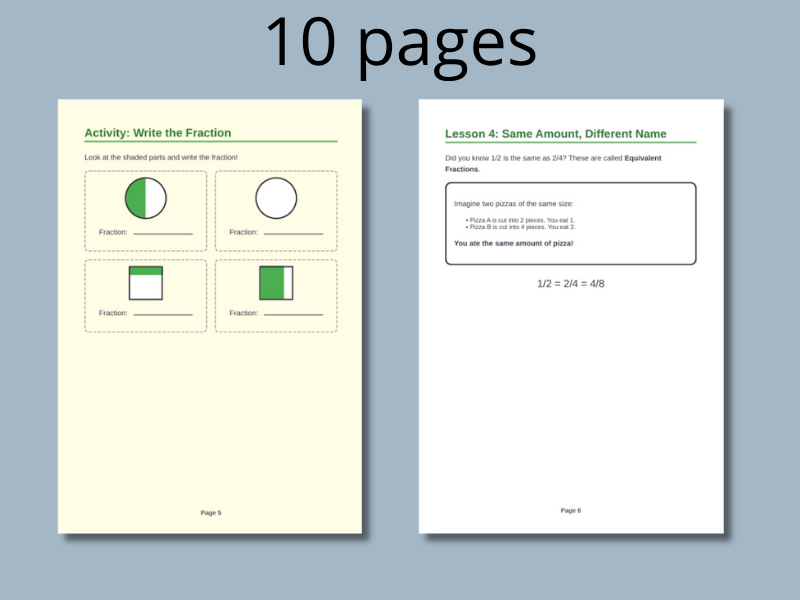 All About Fractions! A Fun & Engaging Introductory Workbook