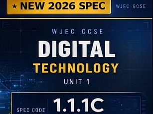NEW 2026 WJEC GCSE Digital Technology – 1.1.1C Data Size & System Performance – Lesson Pack