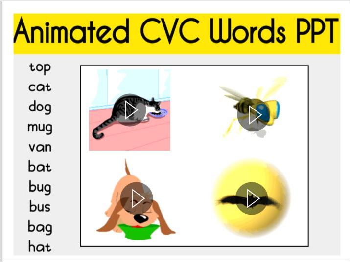 Animated CVC Words PPT