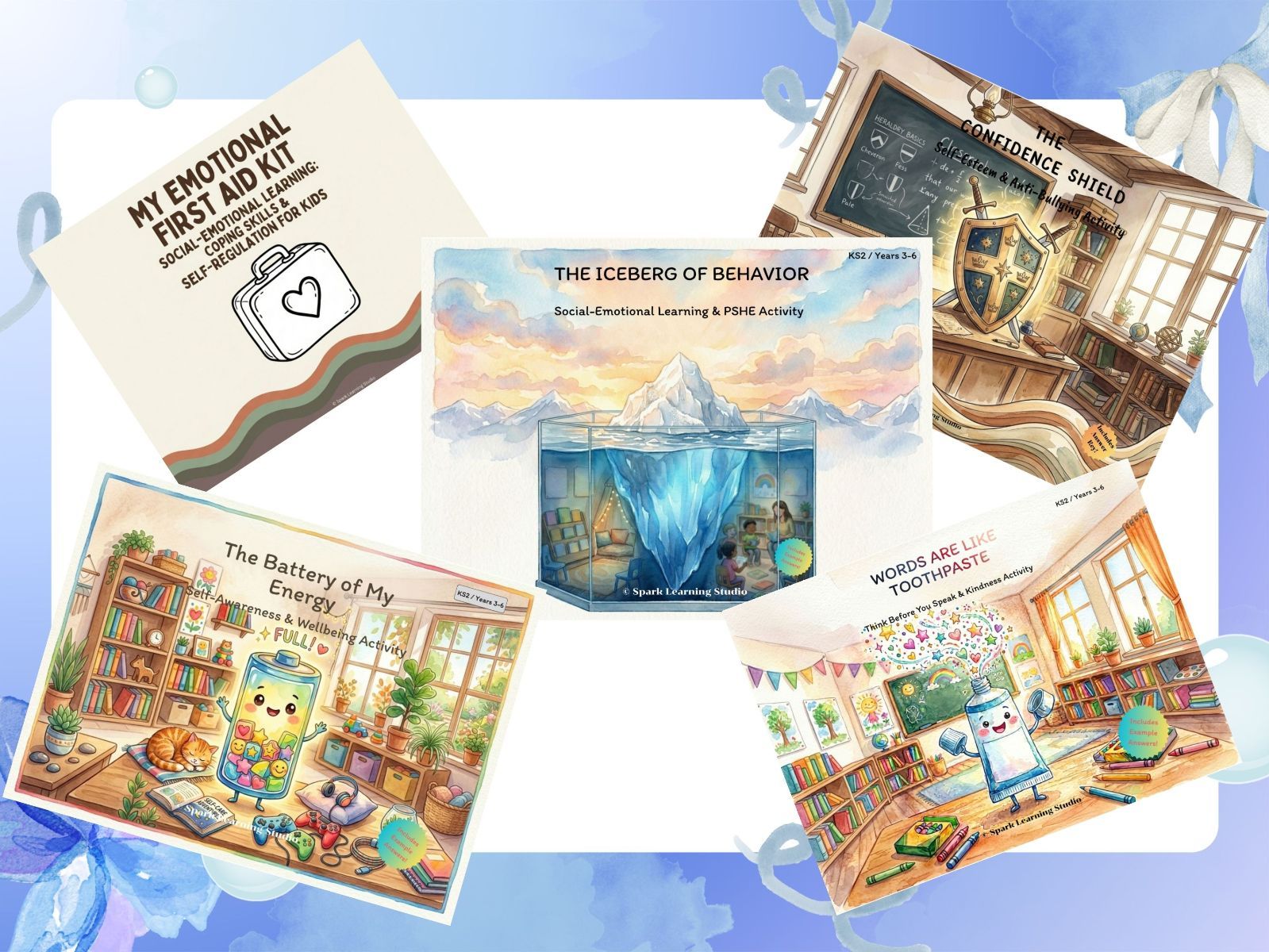 Social-Emotional Learning (SEL) & Emotional Wellbeing Activity Bundle - 5-in-1 Value Pack (KS2 / Years 3-6)