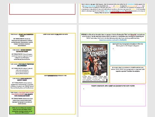 A2 EDUQAS FRAMEWORK (HOMEWORK) SHEET 2: REPRESENTATION IN 'TIDE'/ 'KOTV'/ 'WATERAID'