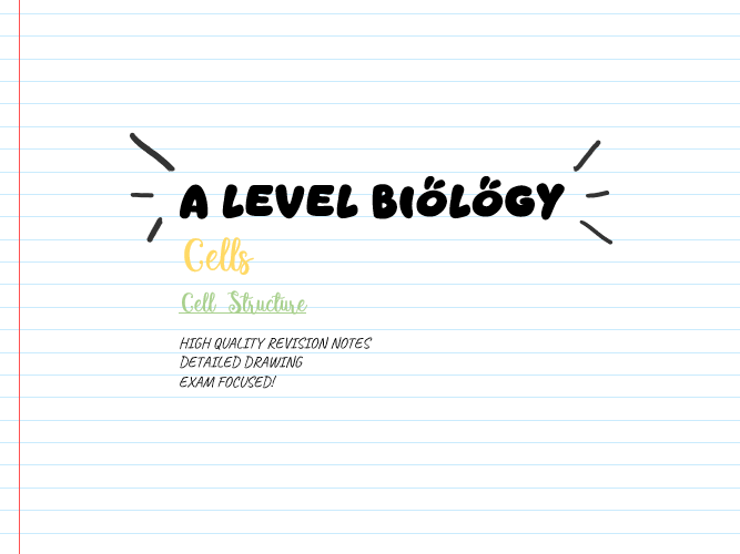 A Level Biology - Cell Structure Notes