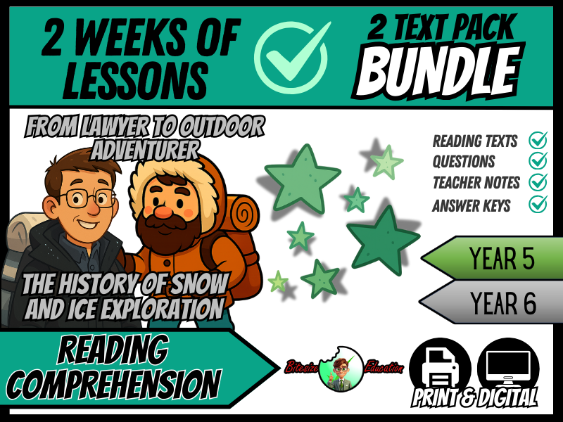 Inspiring Adventurers Bundle | Reading Comprehension | Year 5/6