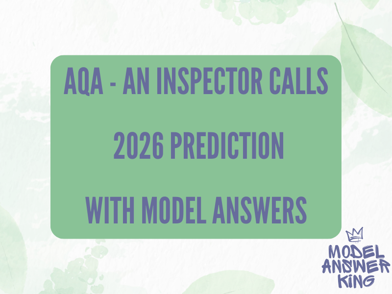 An Inspector Calls - 2026 Predicted Questions - AQA