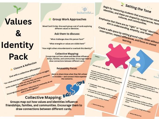 Values and Identity PSHE Cards