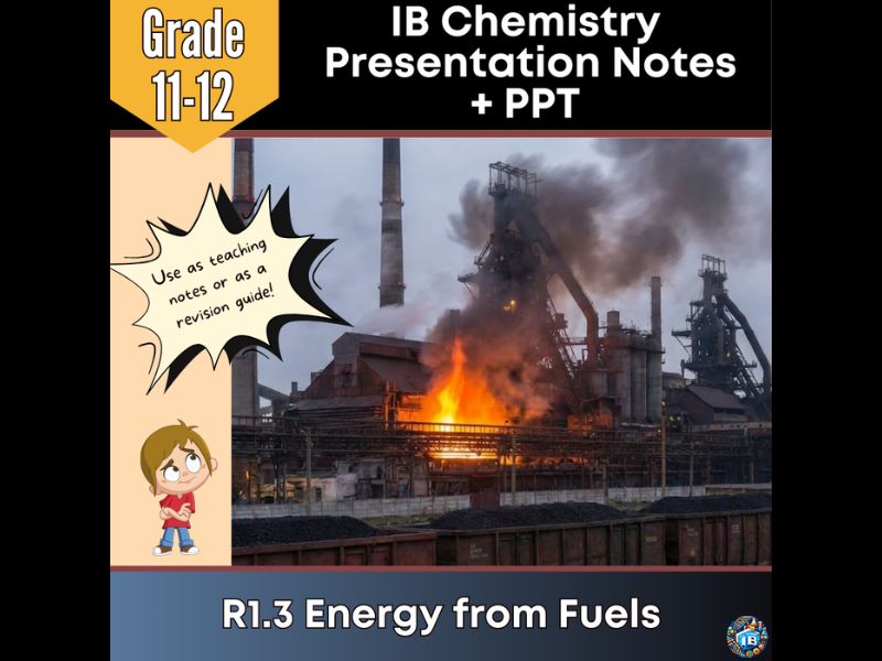 IB DP Chemistry: R1.3 Energy from Fuels – Teaching Notes & Editable PowerPoint 2026