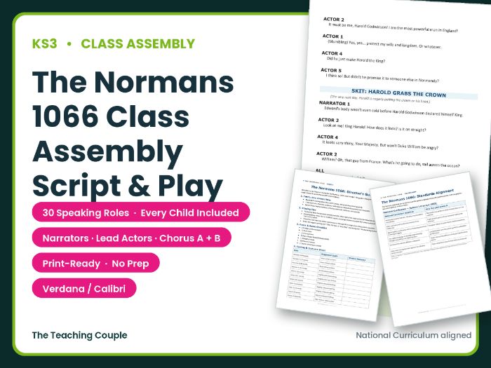 The Normans 1066 Class Assembly Script & Play | Years 7–10 | No Prep Drama