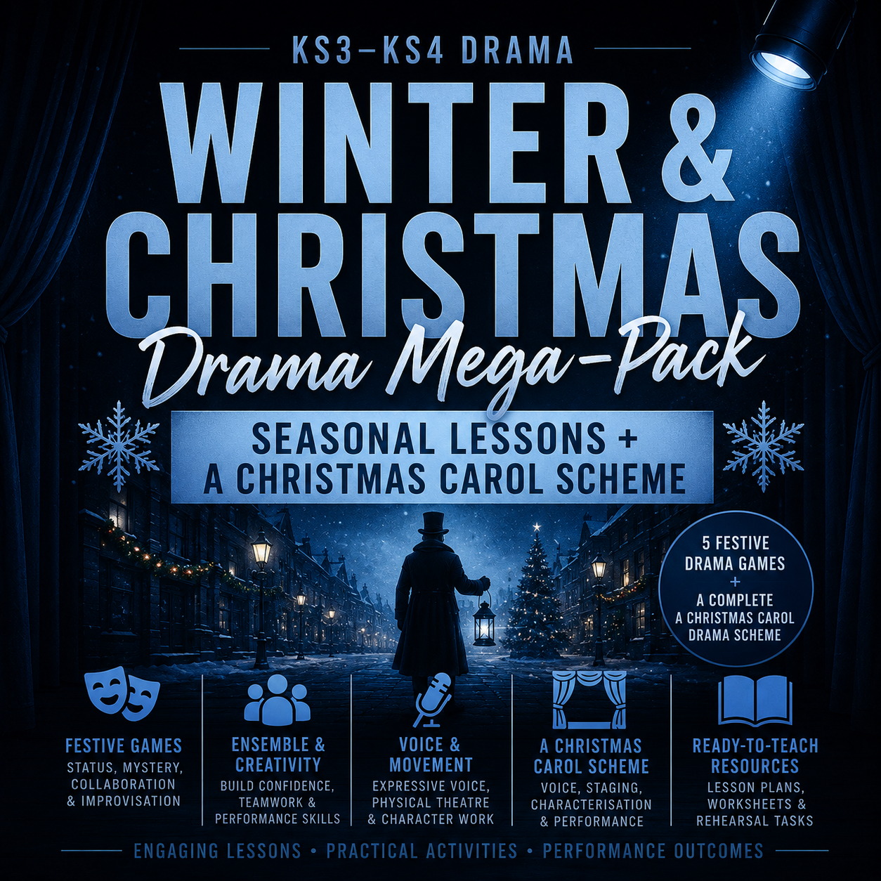 Winter & Christmas Drama Mega-Pack | Seasonal Lessons + A Christmas Carol Scheme