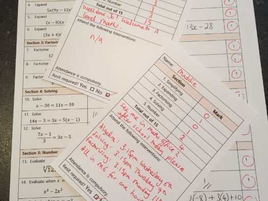 Year 12 Maths Entry Assessment