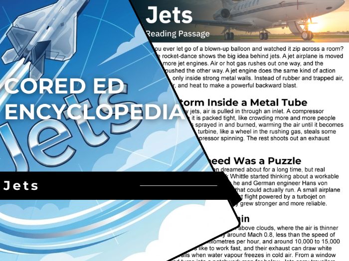 Jets Reading Comprehension Passage - Cored Ed Encyclopedia