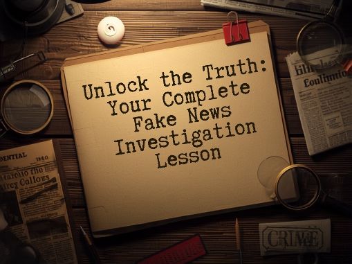 Fake News Investigation Activity | Media Literacy Critical Thinking Lesson