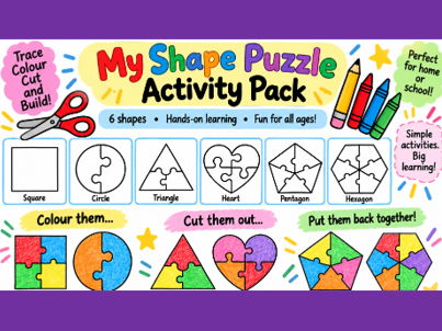 My Shape Puzzle Activity Pack