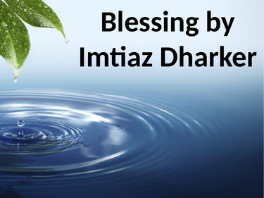 'Blessing' by Imtiaz Dharkar-Analysis Work Pack